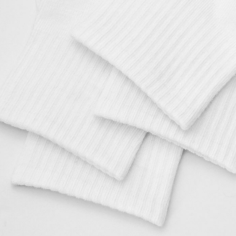 Solid Color Knitted Sweat-Absorbing Soft Disposable Socks Wholesale Cheap Factory Custom Try on Use Socks for Spring Summer-product