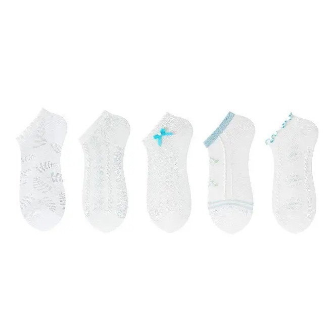 Cotton Flower Ankle Socks Low Cut Socks