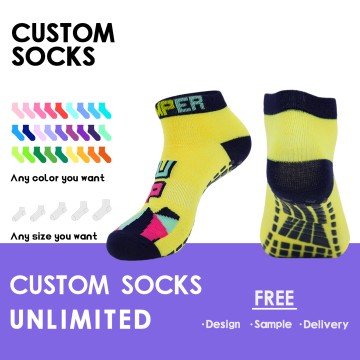 Factory Custom Logo Polyester Trampoline Socks for Summer