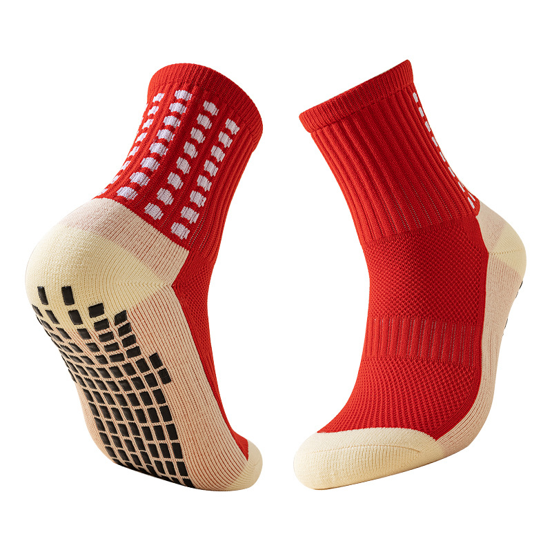 silicone grip football socks, soccer grip socks custom logo, long football grip socks (1).jpg