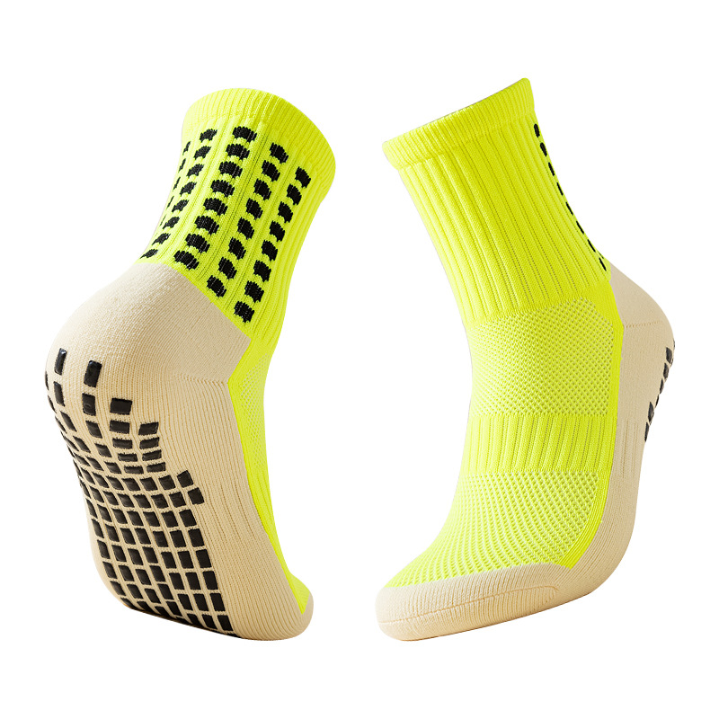 silicone grip football socks, soccer grip socks custom logo, long football grip socks (4).jpg