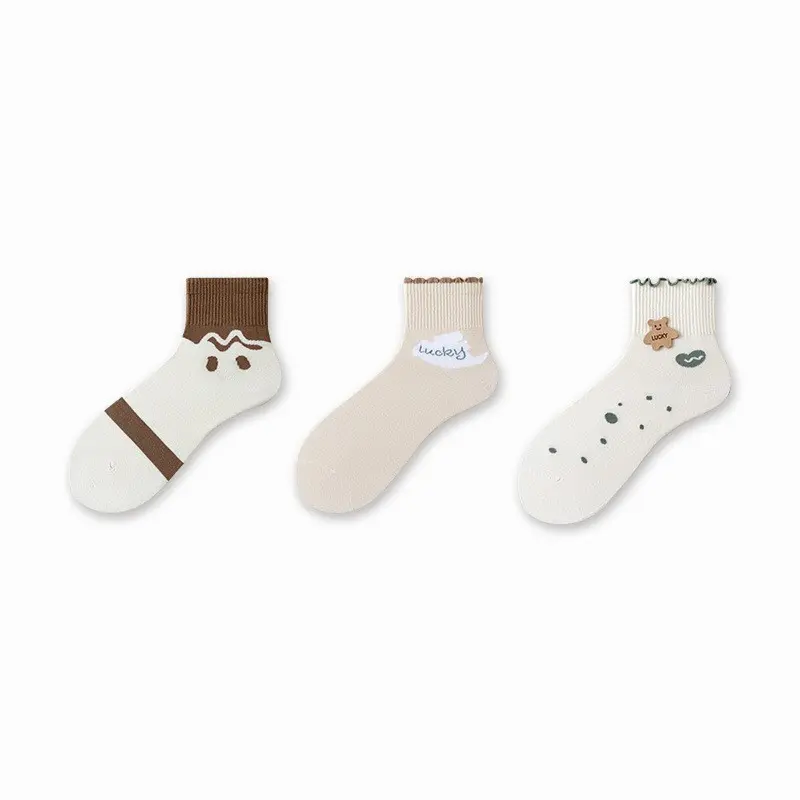 Animal Fuzzy Cartoon Crew Socks for Women