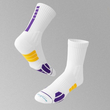 Factory Wholesale Men's Basketball Socks Long Sport Socks Breathable Cotton Terry Socks for Basketball Play