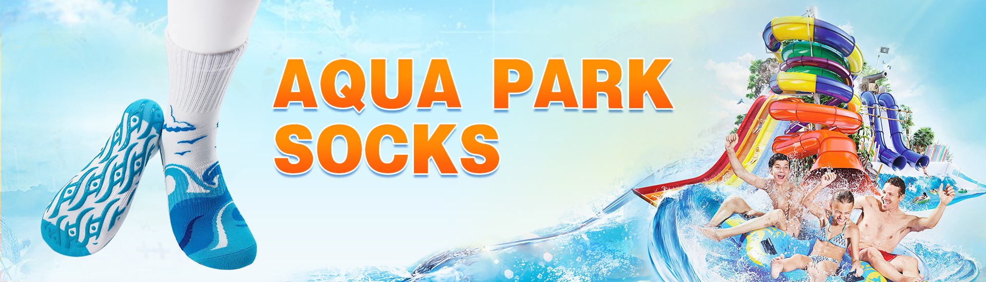 Custom Design Water Socks Anti Slip Socks for Aqua Park