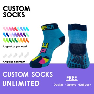 Hot-sale Factory No Slip Trampoline Socks for Jump Park